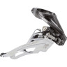 Переключатель передний SHIMANO DEORE, M618-H, для 2x10, верхний хомут (34,9 с адаптером 28,6/31,8), верхняя тяга, черный IFDM618HTX6